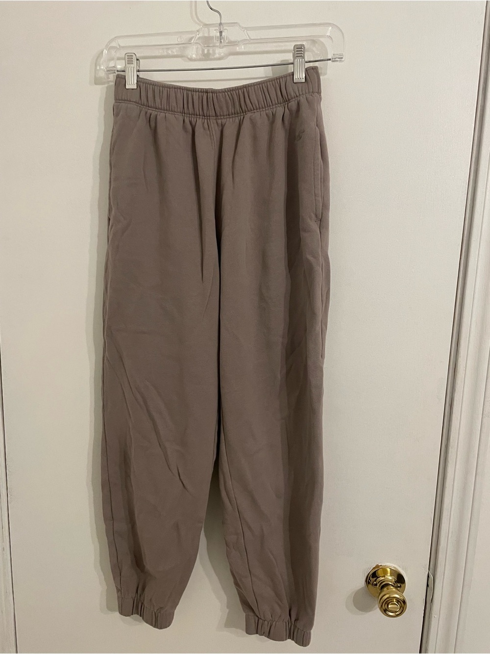 Hollister Taupe Track Joggers